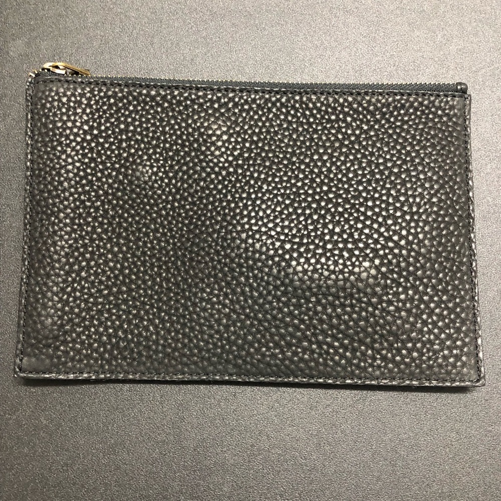 Madewell Black Pebbled Leather Pouch